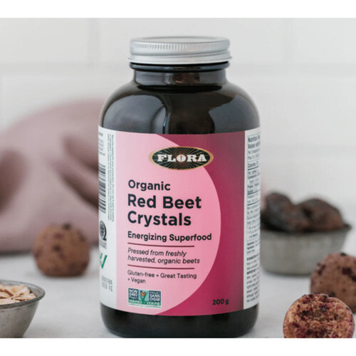 Flora Organic Energizing Superfood Red Beet Crystals 200 g