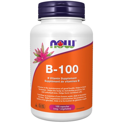 Now Vitamin Supplement B100 Capsules 100 Count