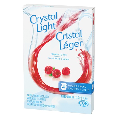 Crystal Light Drink Mix Raspberry Ice 4 Pack 31 g