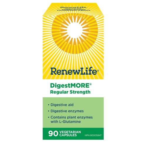 Renew Life Digest More Digestive Aid Vegetable Capsules 90 Capsules