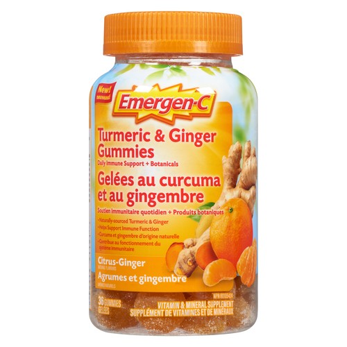 Emergen-C Vitamin Immune Support Turmeric & Ginger Gummies 36 Count
