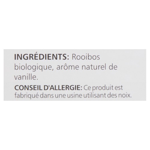 Oteas Organic Rooibos Tea Vanilla 15 Tea Bags