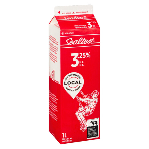 Sealtest  3.25 % Milk Homogenized 1 L