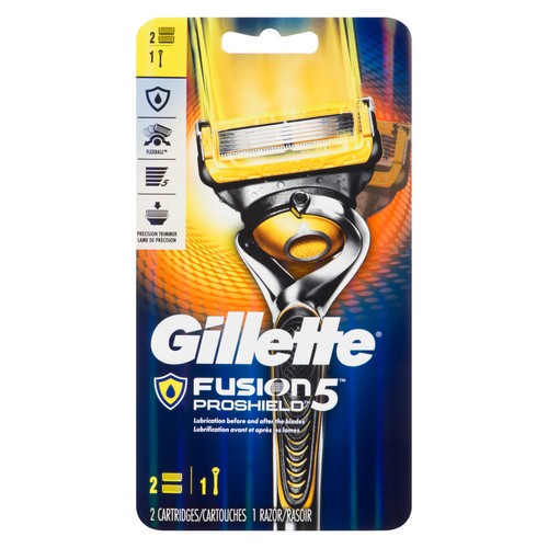 Gillette Fusion5 Proshield Razor Handle With 2 Blades