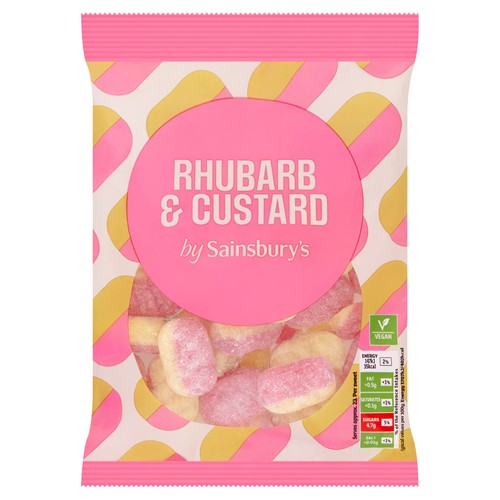 Sainsbury's Candy Rhubarb and Custard 200 g