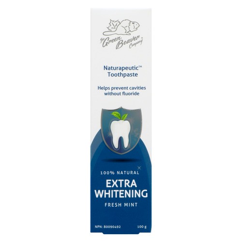 The Green Beaver Company Toothpaste Extra Whitening Fresh Mint 100 g
