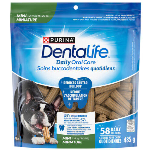 DentaLife Dog Treats Mini Breed Daily Oral Care 485 g