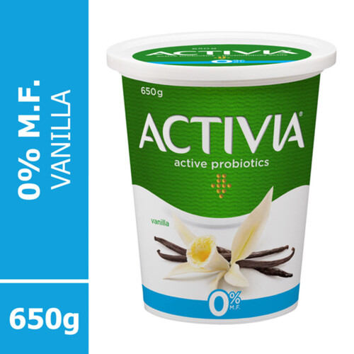 Activia Fat-Free 0% Yogurt With Probiotics Vanilla Flavour 650 g