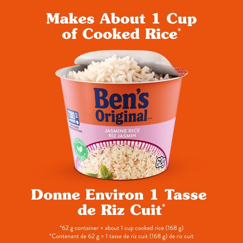 Ben's Original Single Serve Rice Cup Jasmine Rice 62 g