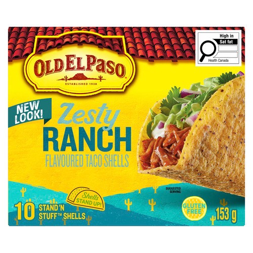 Old El Paso Hard Taco Shells Stand n' Stuff Ranch Blasted 153 g