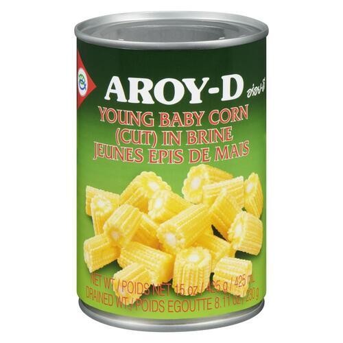 Aroy-D Canned Cut Baby Corn In Brine 425 g