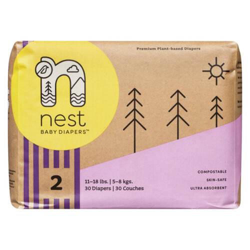 Nest Baby Diapers Size 2 30 Count