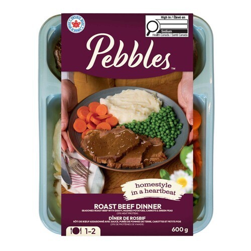 Pebbles Frozen Dinner Meals Roast Beef 600 g