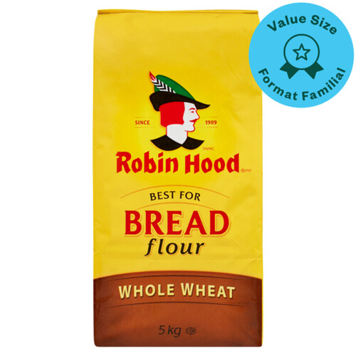 Robin Hood Whole Wheat Flour Best For Bread Value Size 5 kg