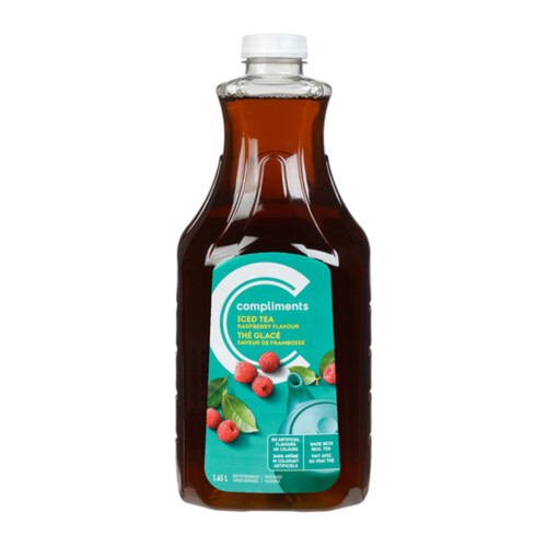 Compliments Iced Tea Raspberry 1.65 L (bottle)