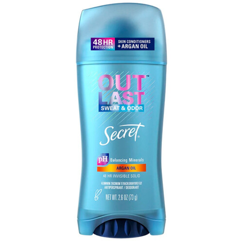 Secret Outlast Antiperspirant Deodorant Invisible Solid Argan Oil 73 g