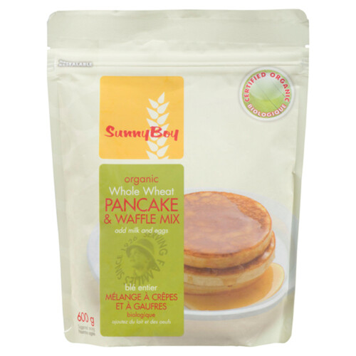 Sunny Boy Organic Pancake & Waffle Mix Whole Wheat 600 g