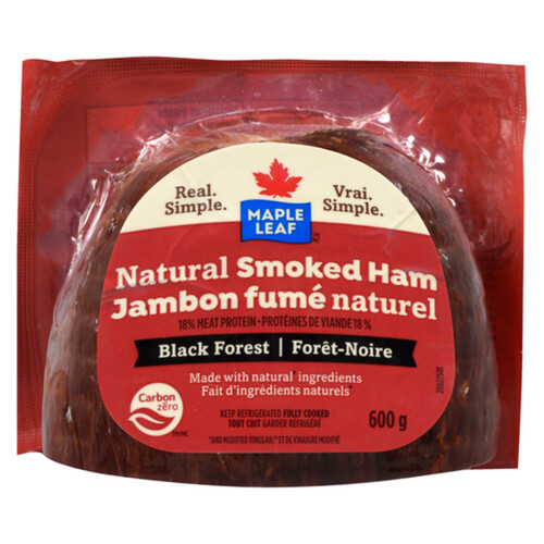 Maple Leaf Deli Natural Smoked Ham Black Forest 600 g