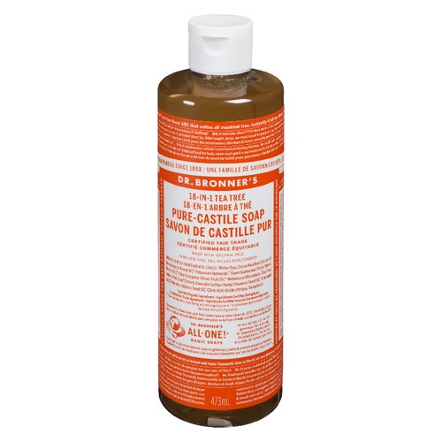 Dr. Bronner's Organic Pure Castile Liquid Soap Tea Tree 472 ml
