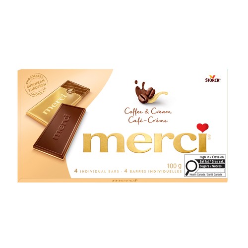 Merci Chocolate Tablets Coffee & Cream 100 g