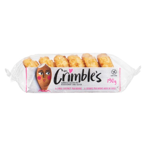 Mrs. Crimble's Gluten-Free Macaroons Coconut 190 g