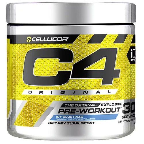 Cellucor C4 Pre Workout Icy Blue Razz 30 Servings 195 g