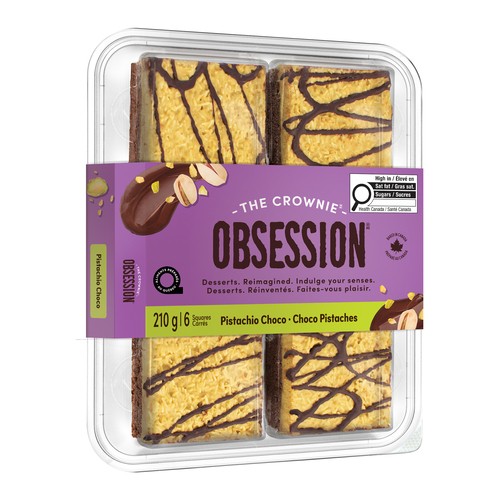 Obsesson The Crownie Squares Pistachio Choco 210 g