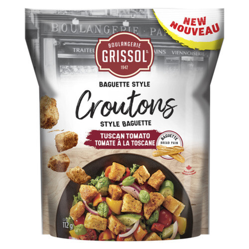 Grissol Baugette Style Croutons Tuscan Tomato 112 g