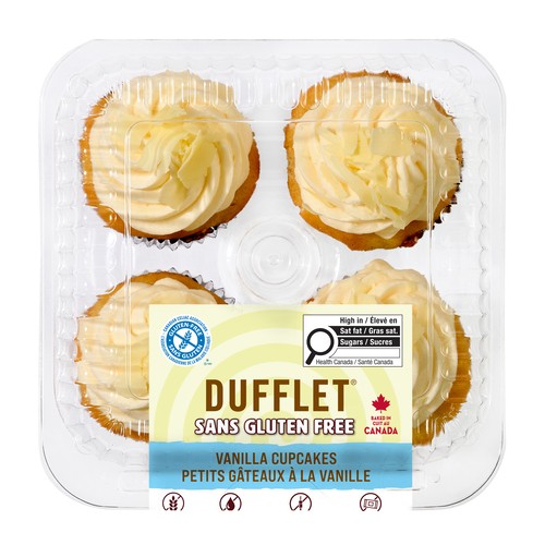Dufflet Gluten-Free Cupcakes Heavenly Vanilla 300 g (frozen)