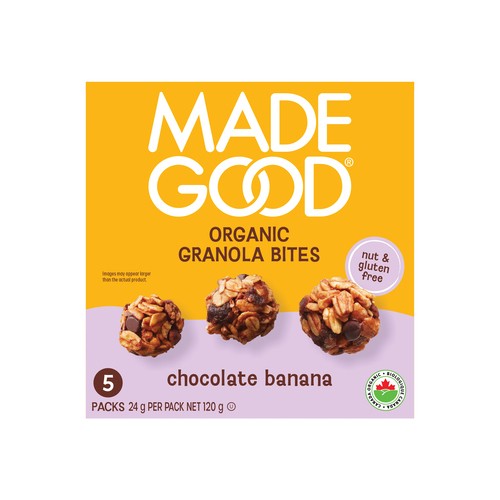 MadeGood Organic Granola Minis Chocolate Banana 5 x 24 g