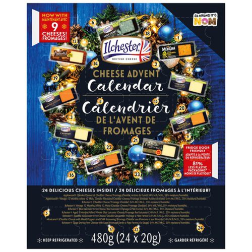Ilchester Advent Calendar Cheese 480 g