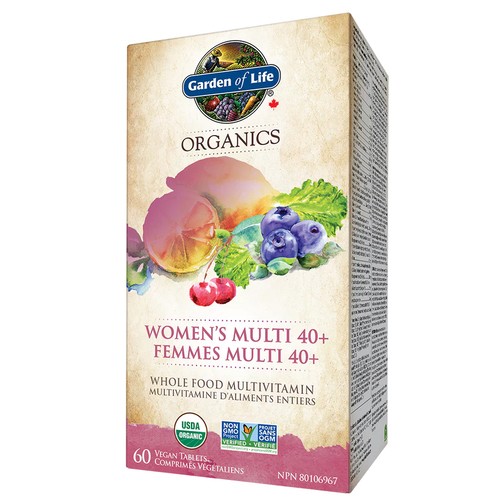 Garden of Life Organics Women's Multi 40+ Tablets 60 Count