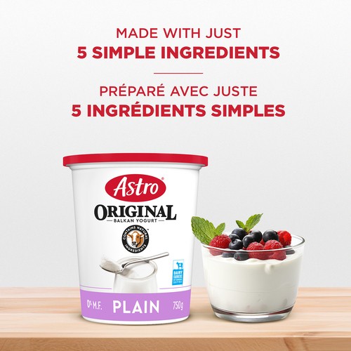 Astro Original 0% Yogurt Balkan Style Plain 750 g