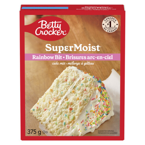 Betty Crocker Super Moist Cake Mix Rainbow Bit 375 g