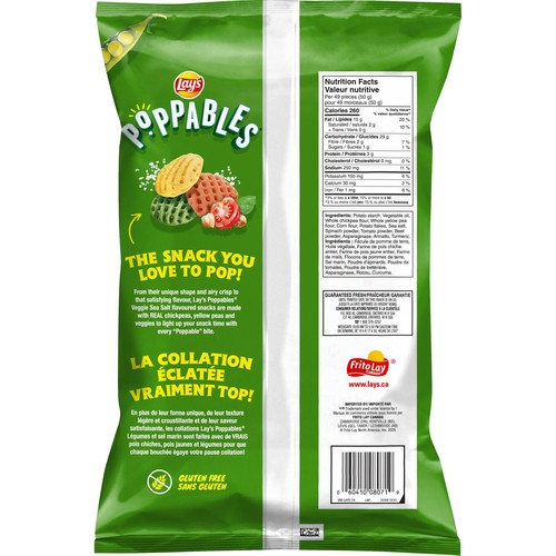 Lay’s Poppables Potato Snack Veggie Sea Salt 170 g