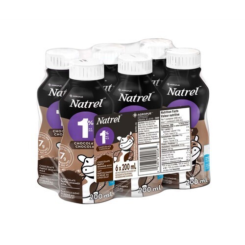 Natrel 1% Milk Chocolate 6 x 200 ml