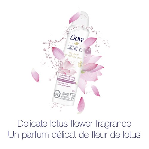 Dove Antiperspirant Dry Spray Lotus Flower Scent 107 g