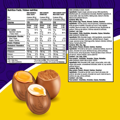 Cadbury Mini Easter Eggs Candy Assortment Resealable Bag 745 g