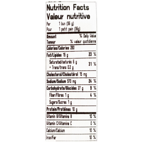 Package Buns Garlic & Cheese 6 Count 575 g