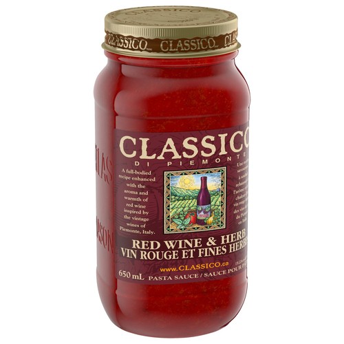 Classico Pasta Sauce Red Wine & Herb 650 mL
