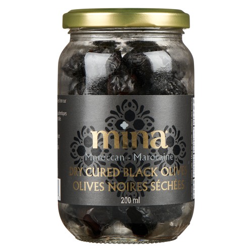 Mina Black Olives Moroccan Dry Cured 200 g