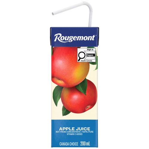 Rougemont Not From Concentrate Apple Juice Boxes 8 x 200 ml