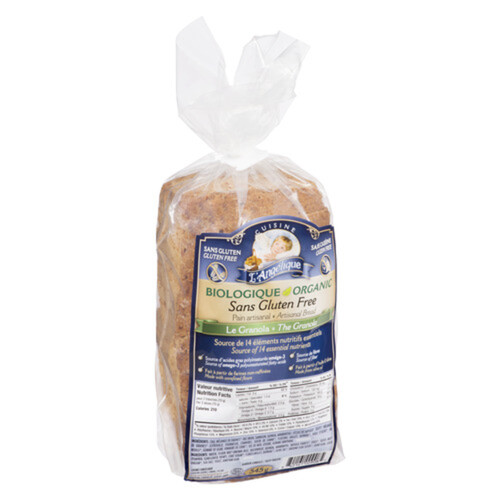 Cuisine L'Angelique Organic Frozen Granola Bread 545 g