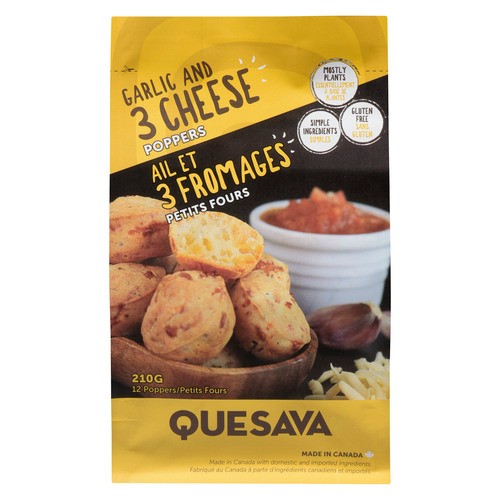 Quesava Gluten-Free Cheese Popper 3 Cheese 210 g (frozen)