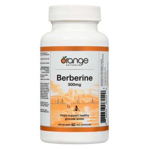 Orange Naturals Berberine 500 mg Veg Capsules 60 Count