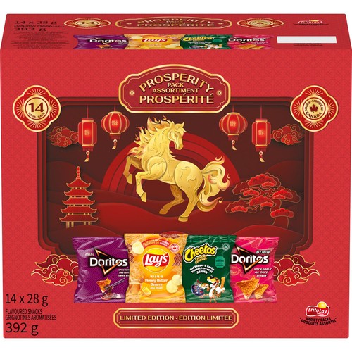 Frito-Lay Prosperity Pack Limited Edition Flavoured Snacks 14 x 28 g