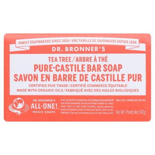 Dr. Bronner's Bar Soap Tea Tree 140 g