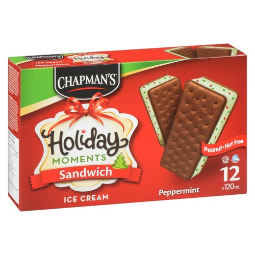 Chapmans Ice Cream Sandwich Peppermint 12 x 120 ml