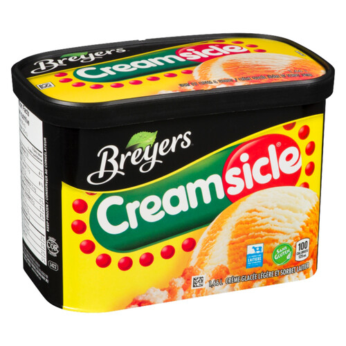 Breyers Frozen Sherbet Orange & Creamy Vanillalla 1.66 L