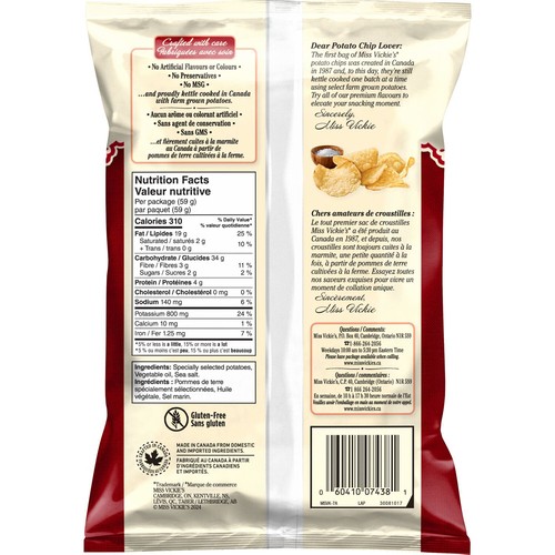 Miss Vickie's Kettle Cooked Chips Original 59 g